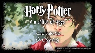 Harry Potter e o Cálice de Fogo  Capitulo 02  A Cicatriz [upl. by Wunder]