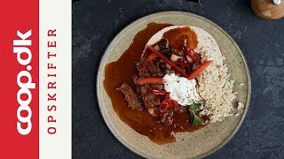 Hurtig chili con carne med skært kød ris og lune wraps  Claus Holm [upl. by Mahala]