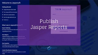 2 Publish Jasper report to Jaspersoft Server [upl. by Nabetse]