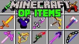 Minecraft OP ITEMS MOD  CRAFT OVERPOWERED ITEMS ARMOR amp MORE  Modded MiniGame [upl. by Llenra255]