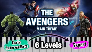 The Avengers Main Theme 6 Piano Covers for Different SKILL LEVELS [upl. by Colon890]