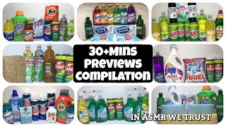 30mins of Sponge Squeezing ASMR amp Cleaning Products Previews Compilation Video Timestamps Below [upl. by Akiemehs373]