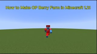 How To Make OP Automatic Berry Farm In Minecraft 121  DonutSMP [upl. by Artcele]