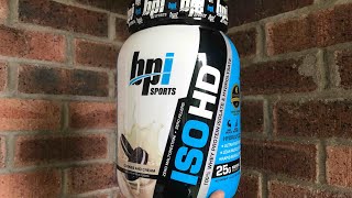 BPI Sports ISO HD Review Cookies and Cream  JS Fitness [upl. by Ataliah805]