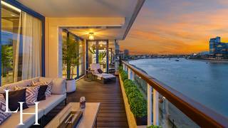 Inside a £5950000 Waterfront Apartment in Chelsea Harbour London [upl. by Ynaffets]