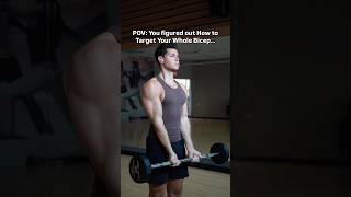 How to Target Your Whole Bicep… bicepsworkout bicepexercises biceps [upl. by Aicilet]