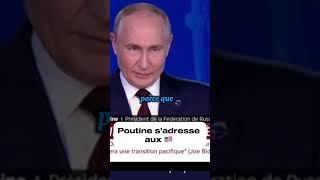 Vladimir Poutine quotOn récolte ce qu’on sèmequotpoutine biden shortvideo macron lfi lepen rn [upl. by Ycnaffit14]