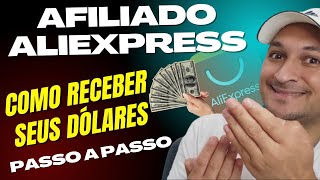 🔴Como Receber Seus Dólares Trabalhando Como AFILIADO ALIEXPRESS Como Cadastrar Conta Bancária [upl. by Llerej]