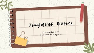 How To Create A Fragment  Switch Between Fragments  Android Studio  Java  Beginner [upl. by Wernick]