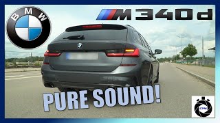 2021 BMW M340d xDrive 340HP  PURE SOUND  CarPerformance Media [upl. by Strohbehn88]