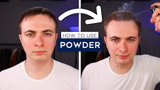 How To Use Hair Powder Men  Hair Powder Tutorial [upl. by Ocnarf]