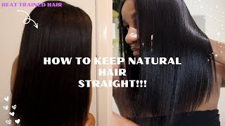 How to STOP type 4 hair reverting back  maintain Silk press on natural hair  Natural Nadine [upl. by Poock721]