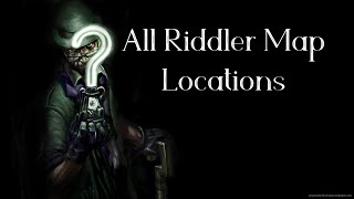 Arkham Asylum All Riddler Map Locations [upl. by Attelrac]