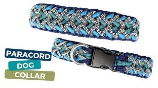 HOW TO MAKE A PARACORD DOG COLLAR TUTORIAL  Paracord projects [upl. by Dinerman]