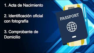 REQUISITOS PARA EL TRAMITE DE PASAPORTE MEXICANO [upl. by Panthea]