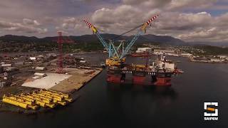 Saipem 7000  Hywind Scotland Mating Operations  Saipem [upl. by Sager293]