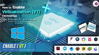 How to Enable Virtualization VT on Windows PC and Laptop IntelAMD All Motherboards [upl. by Lemuela]