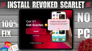 Solving Scarlet Revoked Issues  Revive Revoked Apps 2024 [upl. by Alyhs]