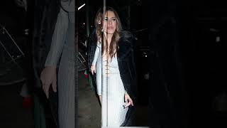 Elizabeth Hurley Arrives at Watch What Happens Live actress models [upl. by Atsiuqal]