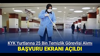 GSB KYK Yurtlarına 25 bin temizlik görevlisi alımı yapılacak KPSSsiz iup işkur işçi alımı 2024 [upl. by Derrik767]