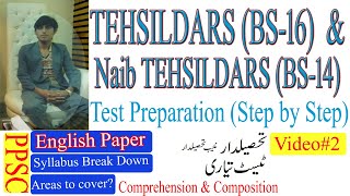 TehsildarNaib Tehsildar Test Preparation  English Paper  English Comprehension amp Eng Composition [upl. by Joy]