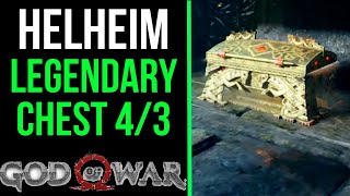 God of War  Legendary Chest 33 in Helheim  1 Extra Chest [upl. by Laing]