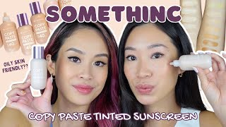 SOMETHINC Copy Paste Tinted Sunscreen REVIEW DI OILY SKIN [upl. by Elatan205]