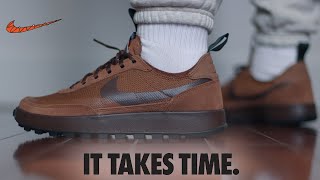 Tom Sachs x NikeCraft General Purpose Shoe quotField Brownquot  Review amp OnFoot [upl. by Ailel]