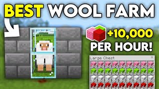 EASY WOOL DUPLICATION FARM in 121 Minecraft Bedrock [upl. by Juli]