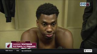 Hassan Whiteside  Miami Heat at Indiana Pacers 03122017 [upl. by Yraek]