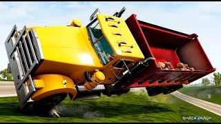 HIGHWAY CARS CRASHES  BeamNG Driver  smashforcrash [upl. by Lenaj]