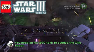 THE CLONE WARS VS MOSNTER ZILLO  BONUS STAGE  LEGO STARWARS III THE CLONE WARS PC TAMAT [upl. by Fidelia225]