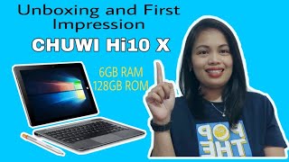 CHUWI Hi10 X  Touch Screen 2N1 Tablet Unboxing amp Full Review [upl. by Lenra626]