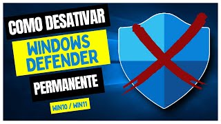 ❌ Como DESATIVAR WINDOWS DEFENDER de forma PERMANENTE  Win 10 e 11  Fácil e Rápido [upl. by Nadler]