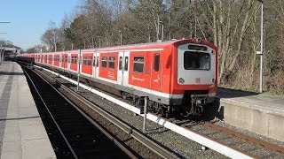 SBahn Hamburg  S21 bis Pinneberg mit den Zügen der Baureihe 472 1080p [upl. by Ahsenod]