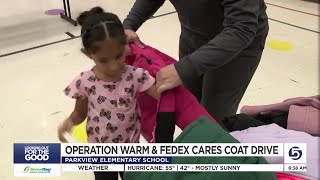 FedEx and Operation warm bringing winter coats to Salt Lake City students [upl. by Lehcer]