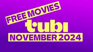 Free Movies Tubi November 2024 [upl. by Purse]