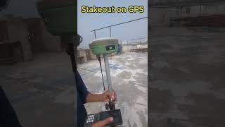 Stake out points with GPS Layout points with Trimble GPS in UrduHindigps [upl. by Bowe]