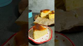 Burnt basque cheesecake  San Sebastian cheesecake 🧀 basquecheesecake sansebastiancheesecake [upl. by Ydnec]