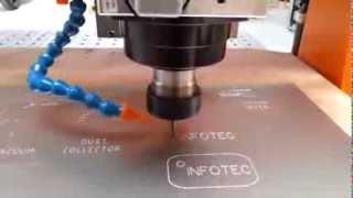 Aluminum Engraving CNC  InfoTEC CNC [upl. by Flight]