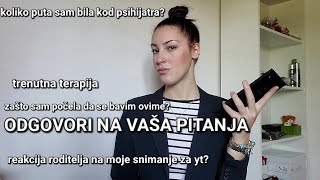 QampA  koliko puta sam bila kod psihijatra trenutna terapija youtube  PETRA JOVIĆ [upl. by Ainessej]