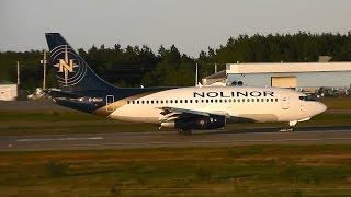 Nolinor  Boeing 737200 sunset takeoff  CGNLN  ValdOr CYVO [upl. by Su]