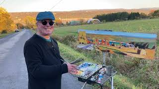 Autumn Color Glenwood Heights Ithaca NY Plein AIr with Brian Keeler [upl. by Noitsuj]