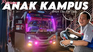 JAM MALAM BERGELORA❗ DRIVER EKS RESTU ANAK KAMPUS BRIAN EKA ON DUTY🔥 Trip Sugeng Rahayu W 7510 UP [upl. by Ut]