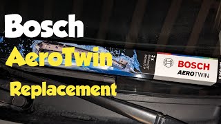 How to change Bosch aero twin wiper blades wipers bosch replacement [upl. by Lenrad]