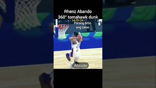 Rhenz Abando 360° tomahawk dunk Aaron Gordon napangiti sa tuwa [upl. by Sibeal]