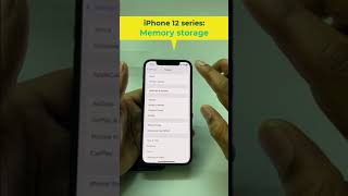 5 How to check the quotInternal Memory Capacityquot of an iPhone 1212pro12promax iphone smartphon [upl. by Fulvi]