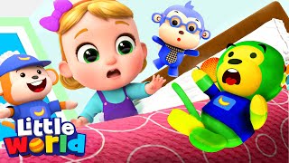 Five Little Monkeys Song  Kids Songs amp Nursery Rhymes by Little World [upl. by Atik]