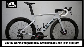 2021 SWorks Venge build w Sram Red AXS and Enve 56 tubulars [upl. by Zoa]