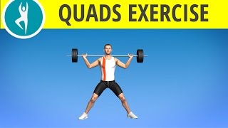 Quadriceps Exercise Quads Workout Barbell Side Split Side [upl. by Leamsi]